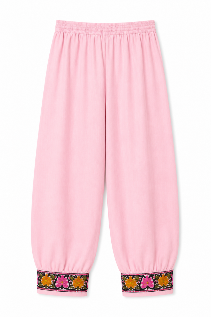 Kashmir Aari cotton Co-Ord Set | Pink
